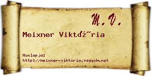 Meixner Viktória névjegykártya